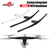 SAGMIT T800 Carbon MTB Bicycle Handle Ultralight 740MM Length 31.8mm Mountain Bike Handlebar Bike Accessories