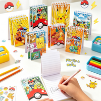 6/12 pièces, nouveaux carnets à spirale Pokémon. Idéal pour l’école et le bureau. Cadeaux de papeterie pour la rentrée scolaire, cadeaux de décoration de fête