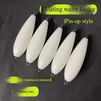 5pcs 10-50G Floating Type Acrylic Fishing Float Transparent CastingWith Metal Ring Bombarda Sinking Fly Fishing Spinning Floats