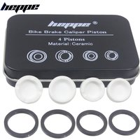 HEPPE Fahrradbremskolben aus Keramik für SHIMANO M640 M810 M6120 M7120 M8020 M8120 M9120 Saint M820 Bremssättel 4 Kolben mit Dichtung
