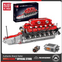 Mould King 10169 Technical Car Toys The Motorized V12 Engine Building Block Assembly Racing Car Brick Set Kids Christmas Gift