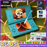 ANBERNIC RG DS Handheld Game Console 4" IPS Multi-touch Dual-screen Flip Video Games Player 4000mAh Android14 RGDS PS2 Games