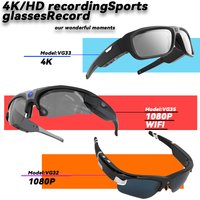 4K HD FPV Smart Glasses WIFI Camera 1080P Video Recording Mini Wireless Bodycam Vlogging POV Action Sports Motorcycle Cycling