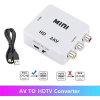 HDTV2AV HDMI-compatible To AV RCA Adapter HDMI-compatible RCA AV CVSB LR Video Composite AV Scaler Converter For HDTV Projector