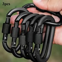 Three D-shaped clasp rings and keychain strap screws are included. They are suitable for camping, hiking, fishing, etc.