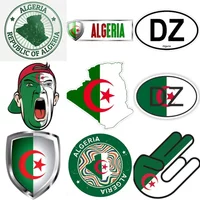 AliExpress NONE DZ Algeria Flag Map Emblem Creative Stickers for Car Motorcycle Bicycle Helmet Window Fridge Wall Decoration Accessories