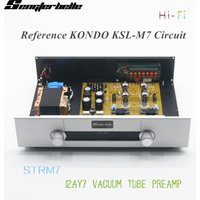 STRM7 Hifi Audio Remote Control Vacuum Tube Preamplifier 12AY7 4-Way RCA Input Referenced Kondo M7 High Fidelity Sound