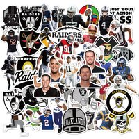 AliExpress NONE 50Pcs Las Vegas Stickers Decal for Raiders Sticker Football Stickers for Water Bottle, Laptop, Bicycle, Computer, Motorcycle