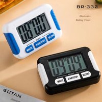 Magnetic Digital Kitchen Timer LCD Large Plastic Minute Second Count Countdown White Electron Cooking Timers For Kitchen
