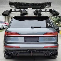 Lip Rear Spoiler For Auto Parts Q7 Body Kit RSQ7 Rear Bumper Diffuser For Audi RSQ7 Rear Lip Tailpipe 2020-2023