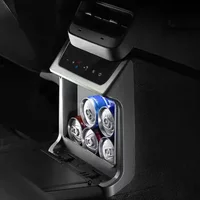 2025 New Arrival 35L Large Capacity Portable Car Fridge 12V/24V Compressor Refrigeration Freezer Mode for Tesla Model Y