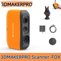 3DMakerpro'FOX'Handheld 3D Scanner,0.07mm Detailed Precision,Intelligent Pre and Post Data Processing,Suitable for Windows MacOS