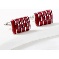 Fashion Men's Red Color Shirt Cufflinks High Quality Baking Paint Metal Cuff Buttons for Business Casual Clothes Sleeve Nails