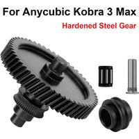 For Anycubic Kobra 3 Max Extruder Gear Upgrade Hardened Steel Helical Gears High Strength Wear Resistant 3D Printer Accessories