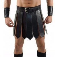 2025 Halloween Medieval Renaissance Roman PU Skirt Adult Men Warrior Gladiator Cosplay Costumes Knight Halloween Party Costume