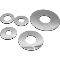 1PCS Self-Adhesive Stainless Steel Faucet Decorative Cover Chrome Finish Water Pipe Wall Covers for Bathroom Faucet Accessories