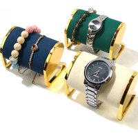 1 Pcs Velvet Metal Jewelry Bracelet Holder Watch Storage Organizer T-Shape Bracelet Display Stand Rack Storage Shelf