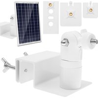 360 Degree Adjustable Gutter Roof Mount Holder for Ring Solar Panels Security Camera No Drilling Stainless Steel Bracket Set