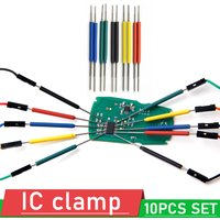10X Universal Chip clamp micro IC clamp SOP SOIC TSOP MSOP SSOP SMD IC Test Clip pin Socket Adpter Programmer for logic analyzer