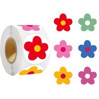 500pcs Flowers Reward Sticker for Kids Scrapbooking Decorative, Teacher Reward Sticker Classroom Supply 1inch