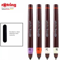 1pc Rotring Needle Pen Fillable Ink Pen 0.1-0.8mm Engineering Drawing Major Painting and Drafting Hook Pen Line Pen Art Marker