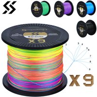 Sougayilang X9 Braided Fishing Line 550M 350M 150M 17-97LB Multifilament Fishing Line 0.128-0.405mm Super Strong PE Line Pesca