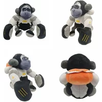22cm New Jumbo Winston OverWatch Winston Gorilla Plush Stuffed Dolls Toys Room Decor Birthday Gifts