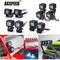 AXSPEED Luggage Rack Side LED Lights Spotlight for TRX4 TRX6 Axial SCX10 Wraith Axial SCX24 1/10 RC Crawler Car Truck
