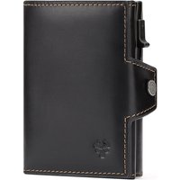 100% portefeuille en cuir véritable pour hommes, porte-monnaie de voyage à la mode, blocage RFID, porte-carte de crédit, étui pour cartes automatique avec Apple AirTag