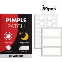 39Pcs Hydrocolloid Acne Patches, Professional Blemish Absorbing Pimple Stickers, Invisible Breathable Facial Skin Care Patch
