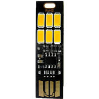 Night Lamp Mini Pocket Card USB Power LED Keychain Night Light 1W Light for Power Bank Computer Laptop