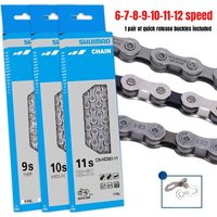 AliExpress NONE 6/7/8/9/10/11 Speed Bicycle Chain 10v 11v 12v 116/126L MTB Mountain Bike Original Chains Bicycle Parts