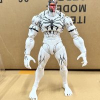 Shf Anti Venom Action Figure White Symbiote Articulated Spider Man Collectible Model Toy For Collection Decoration Gift