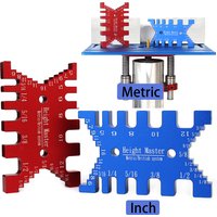Tenon Caliper Gauge Aluminum Dovetail Jig High Precision MM/Inch Saw Table Machine Gauge Saw Ruler Woodworking Measuring Tool