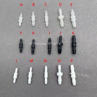 20PCS Straight Ink Tube Connector Ink Pipe Hose Tubing Plastic Joint For Eco Solvent Water-based DTF UV Printers Mimaki Roland