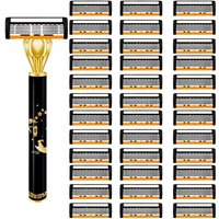 Razor Classic 6 Layer Safety Razor for Mens Shaving&Womens Hair Removal Shaving Blades Manual Shaver