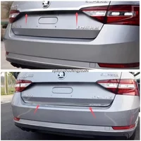 For Skoda Superb 2016 2017 2018 2019 2020-2022 Rear Boot Door Trunk Cover Trim Tailgate Garnish Molding Strip Car Accessories