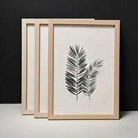 3pcs Black White Apricot A4 A3 Solid Wood Photo Frame Mounted on The Wall or Desktop Poster Frame Comes with Hardware