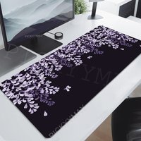 Purple Flowers Large Mouse Mat Gaming Mousepad Big Gamer Mousepads 120x55cm Rubber Keyboard Mats Desk Pad PC Mouse Pads