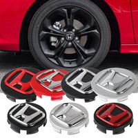 4Pcs Auto Wheel Center Hub Covers Hub Caps Emblem Decor Accessories For Honda Civic FIT Accord Prelude CRV 5th City CRZ Jazz HRV