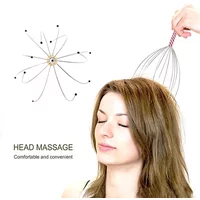 Octopus Head Massager Scratching Scalp Relaxation Relief Body Massager Scratcher Relieves Tension Health Care Tools Random Colo