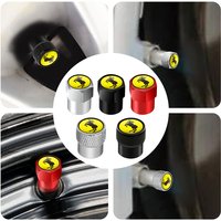 4pcs Prancing Moose Emblem Car Wheel Tire Stem Air Valve Caps Covers For Volvo Ocean XC40 XC60 XC90 V40 V60 C30 Dustproof Caps