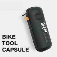 AliExpress 1PCS Hard Shell Bicycle Tool Case - Durable PU Bike Storage Bag for Outdoor Cycling, Travel Essentials Road Bike Accessories