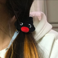 Cute Pingu Penguin Plush Hair Scrunchie, Soft Elastic Hair Tie, Cartoon Hair Accessory for Girls, Teens and Fans