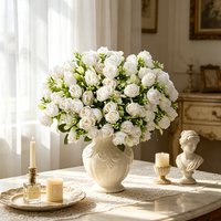 Artificial Flowers Red Silk Roses Bridal Bouquet Home Room Festival Decora Outdoor Garden Yard Wedding Diy Gifts Box Arch Wreath