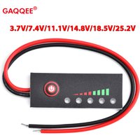 18650 Battery Level Indicator Lithium Lead-acid Battery Capacity Tester Power Display Meter 3.7V 7.4V 11.1V 14.8V 18.5V 25.2V