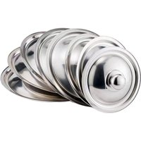 New Universal Pot Cover Round Stainless Steel Pot Lid 18-32cm Knob Frying Pan Cover Kitchen Accessories