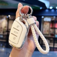 Key Fob Cover Key Chain for MG ZS For MG6 EV EZS HS EHS For Roewe RX5 I5 I6 RX3 RX8 ERX5 Key Holder Accessories