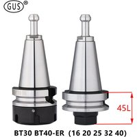 Porte-outil court BT30 BT40 ER16 ER20 ER25 ER32 ER40 45L, Mandrin porte-pinces ER pour fraisage, Porte-outil de tour mécanique CNC pour broche BT30