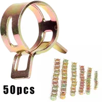 50pcs/set Car Spring Clips Fastener 5/6/7/8/9mm Spring Clip Fuel Water Line Hose Pipe Air Tube Clamps Auto Accessories